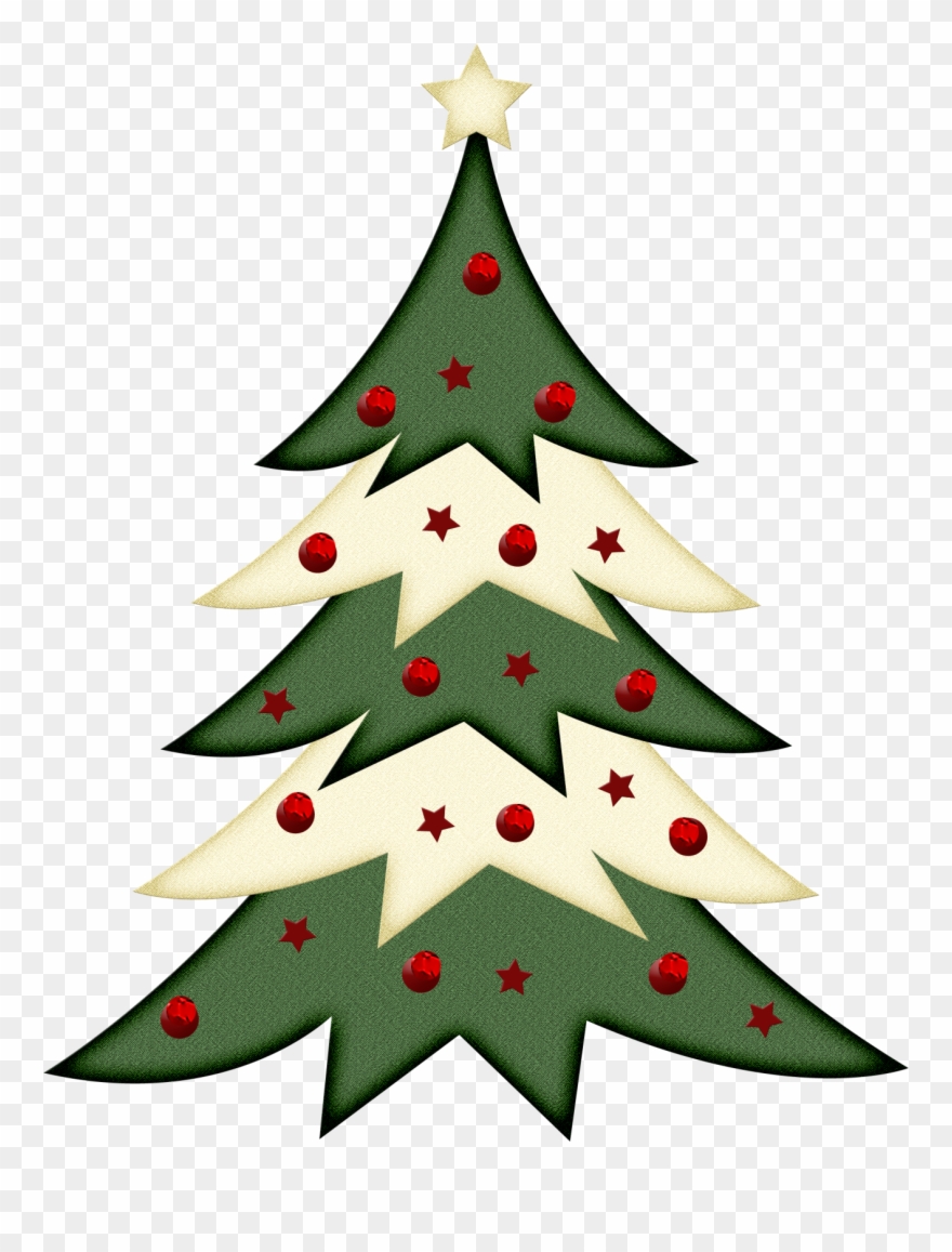 Merry Christmas Christmas Tree Clipart, Christmas Tree - Png Download
