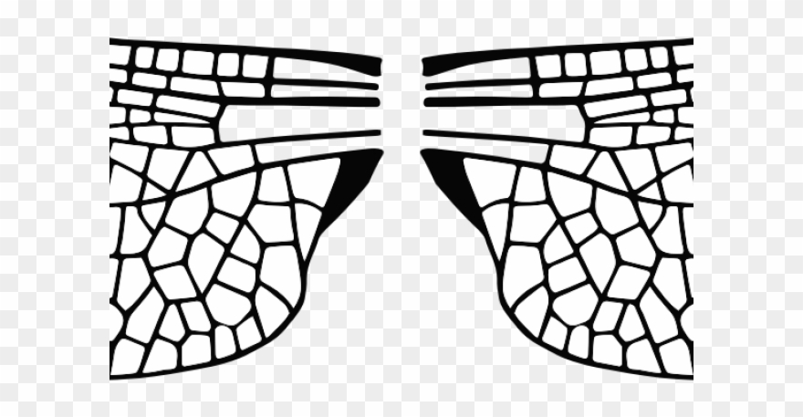 Abstract Clipart Dragonfly - Dragonfly Wings Vector Logo - Png Download