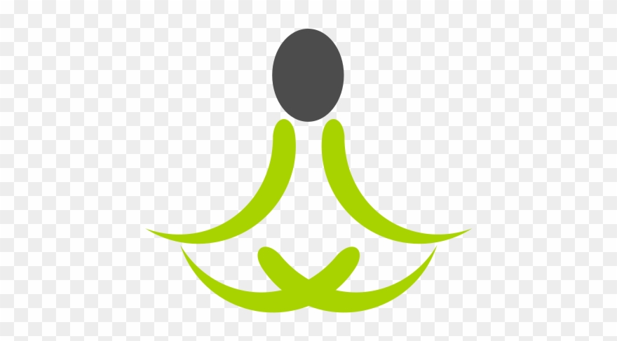 Clipart Meditative Yoga Pose Logo Design Png Image - Illustration Transparent Png