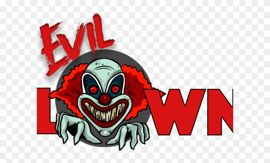Clown Clipart Eveil - Evil Clown Mousepad - Png Download