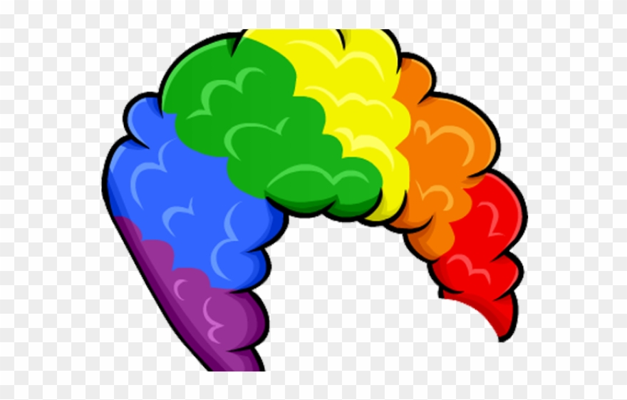 Clown Clipart Clown Hair - Clown Wig Png Transparent Png