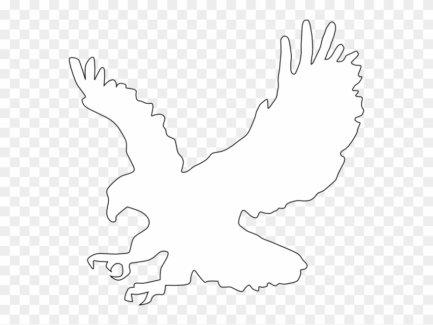 Clip Art At Clker Com Vector Online - Wedge Tail Eagle Outline - Png Download