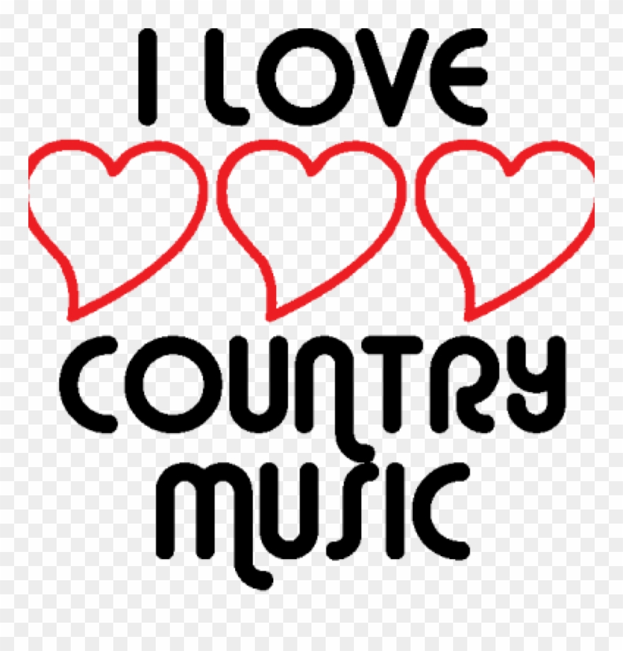 Country Music Clipart I Love Country Music Clipart - Love Country Music Clipart - Png Download