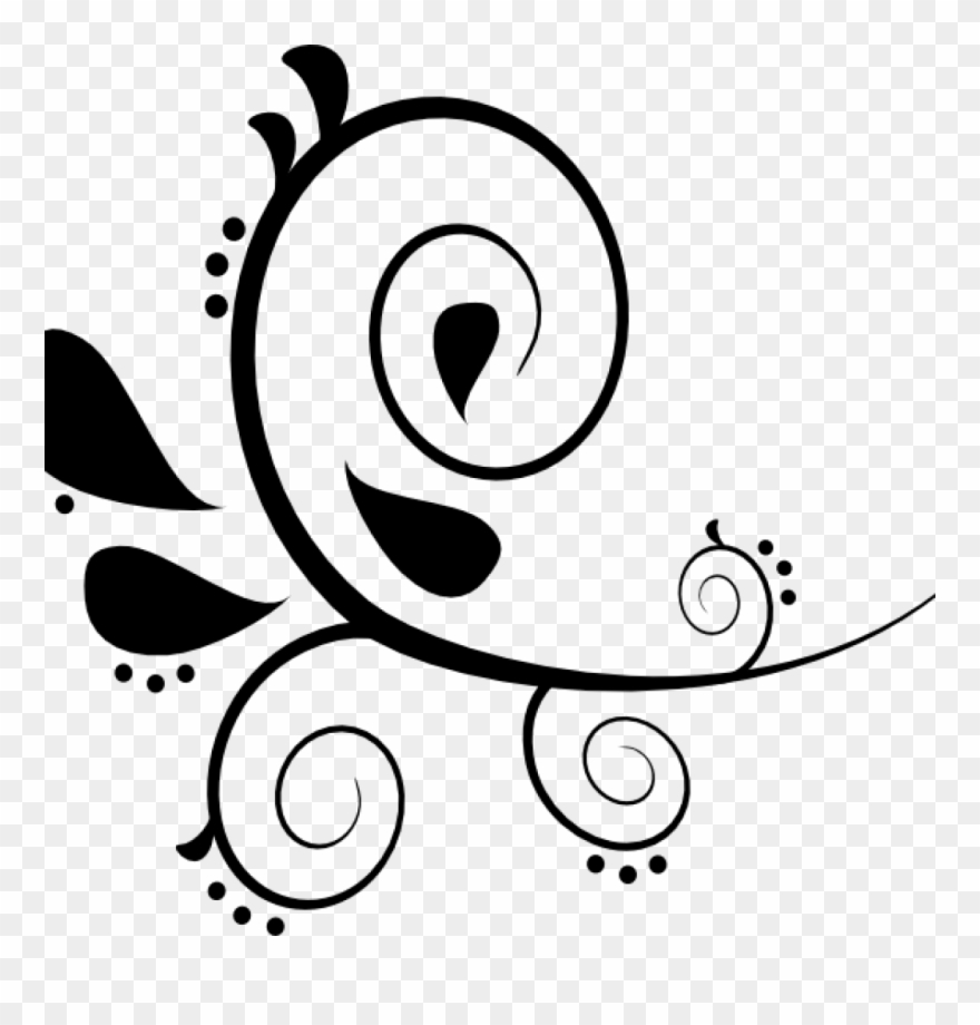 Free Clipart Flourish Free Free Flourish Clipart Download - Border Decoration Project File Design - Png Download