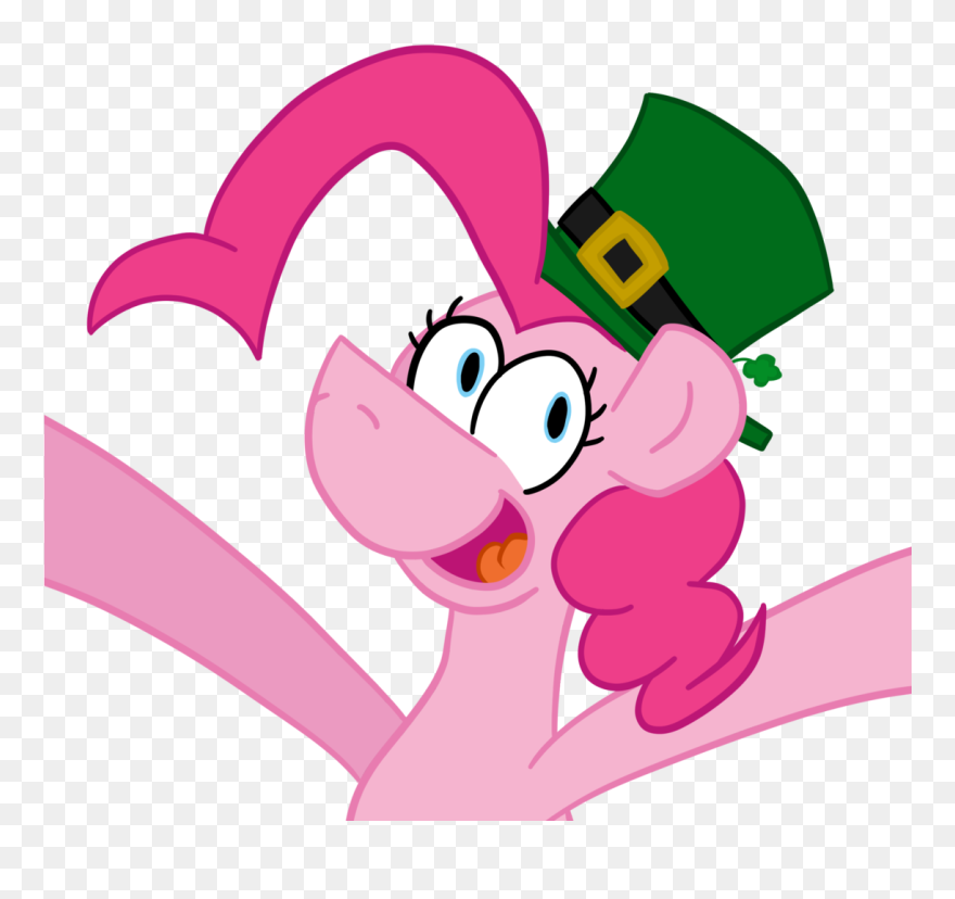 Cowsrtasty, Hat, Pinkie Pie, Safe, Saint Patrick's - Cartoon Clipart