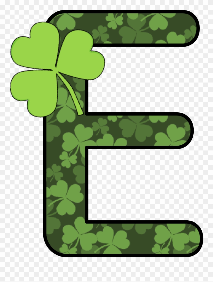 Ch B *✿* Alfabeto Escolar De Kid Sparkz - Letras Con Trebol D Clipart