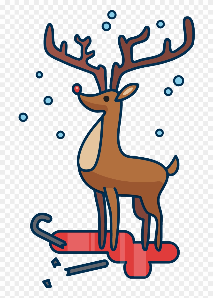 Foot Clipart Reindeer - Christmas Day - Png Download