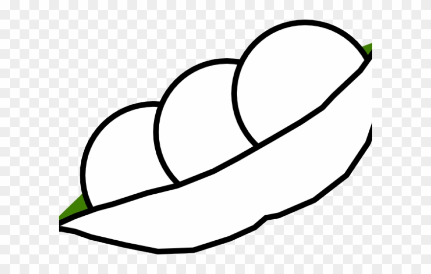 Pea Clipart Pod Love - Three Peas In A Pod Clip Art Black And White - Png Download