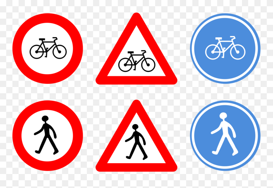Clipart - Traffic Signs - Biển Báo Giao Thông Vector - Png Download