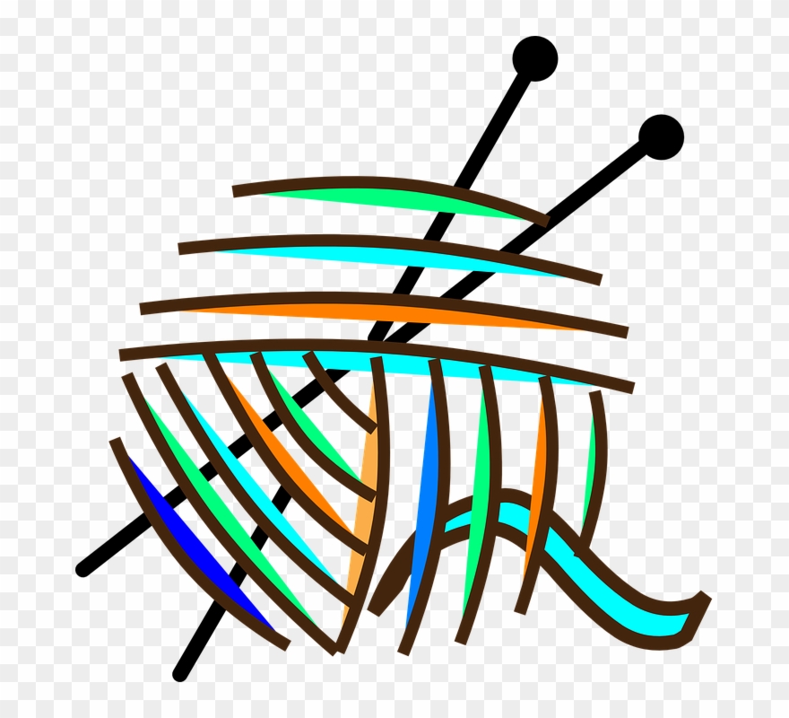 Crochet Yarn And Hook Clipart