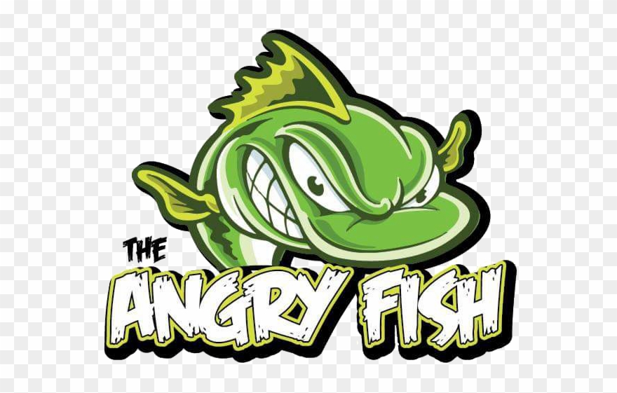 The Angry Fish - Decoration Vinyl Stickers Fish Smiling R Decoration Clipart