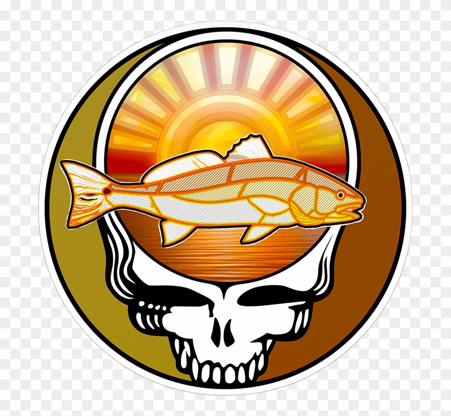Steal Your Face Redfish 3″ - Grateful Dead 1967 Winterland October Clipart