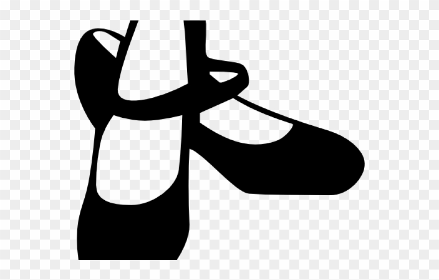 Black And White Shoe Clip Art - Png Download