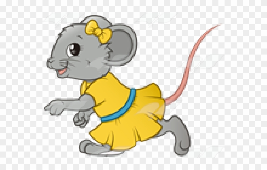 Girl Clipart Mouse - Lady Mouse Clipart - Png Download
