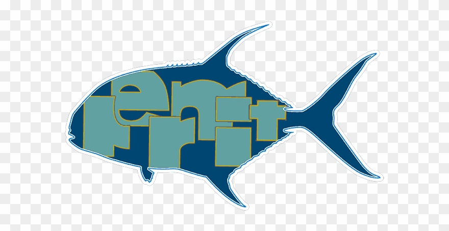 Typeface Permit Sticker - Marlin Clipart