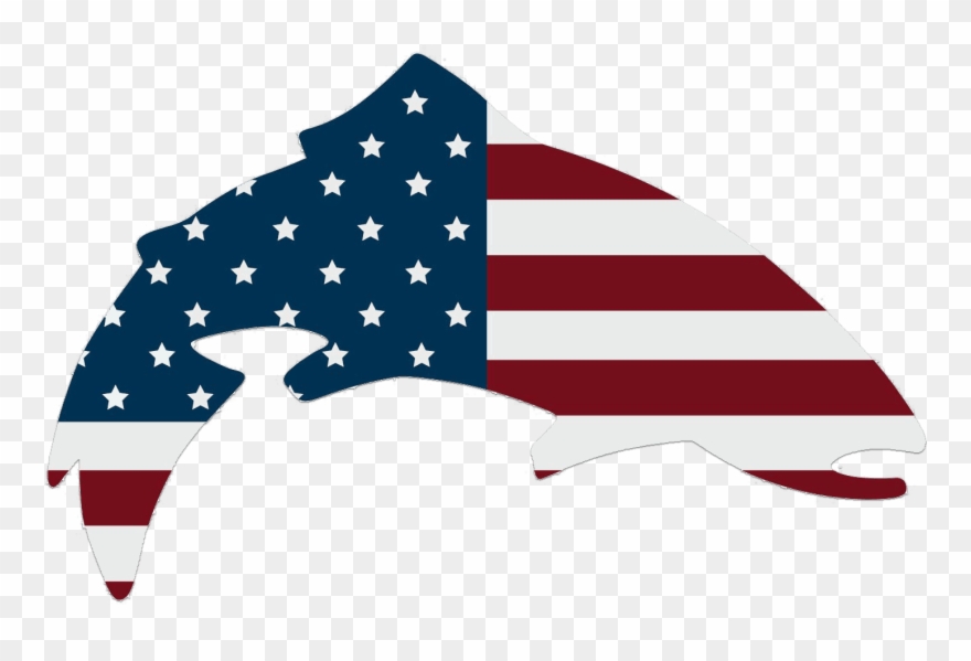 Simms Usa Trout Decal - Simms Fishing Products Clipart