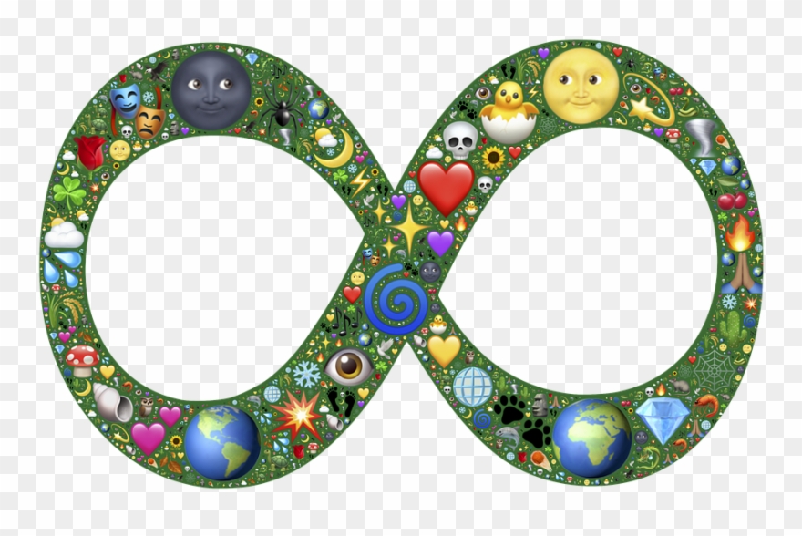 A Child Thinking On Infinity - Infinito Emoji Png Clipart