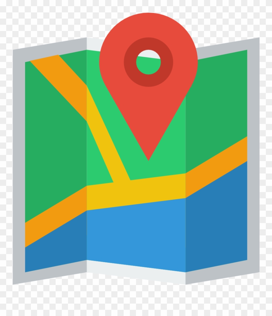 Location Clipart Flat Map - Map Icon - Png Download
