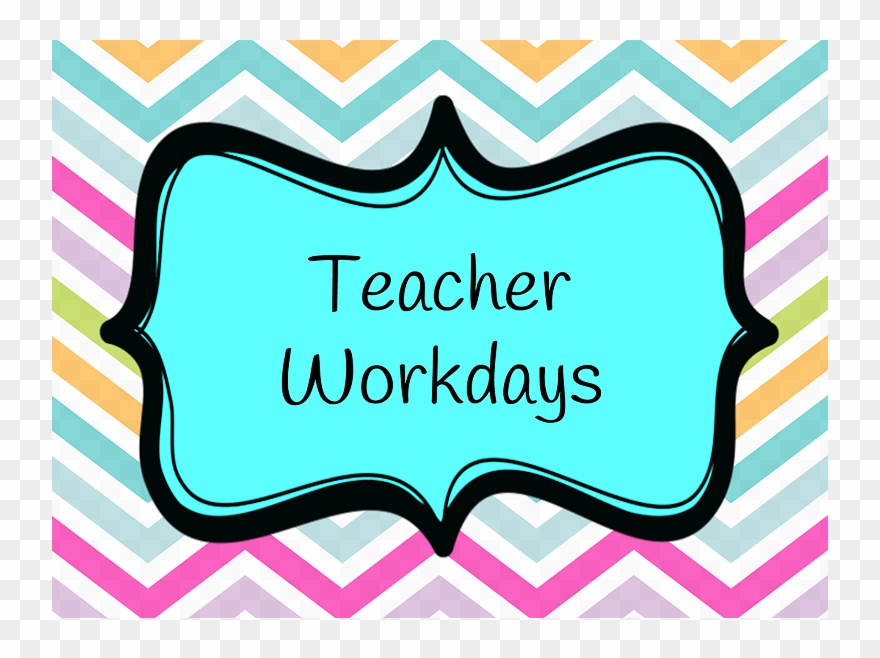 January 3rd & 4th Are Professional Teacher Workdays - No School Teacher Work Day Clipart