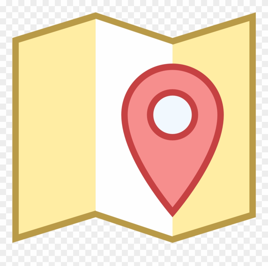 Maps Clipart Map Direction - Icons8 Map - Png Download