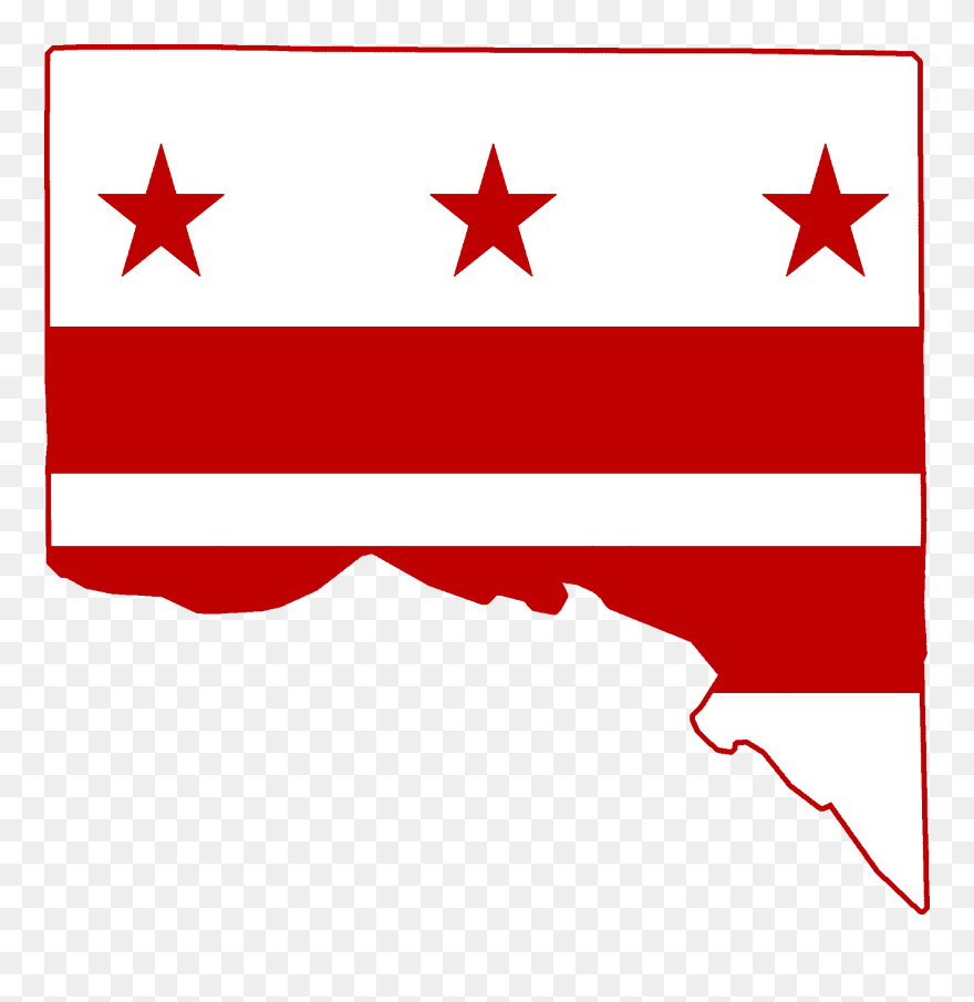 244 × 240 Pixels - Washington Dc Flag Png Clipart