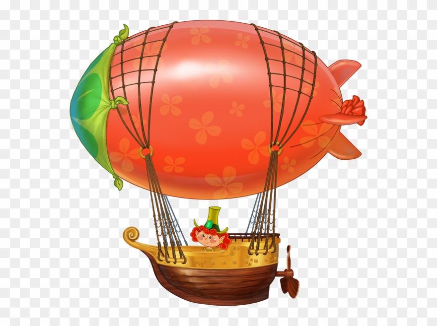 Blimp - Hot Air Balloon Clipart