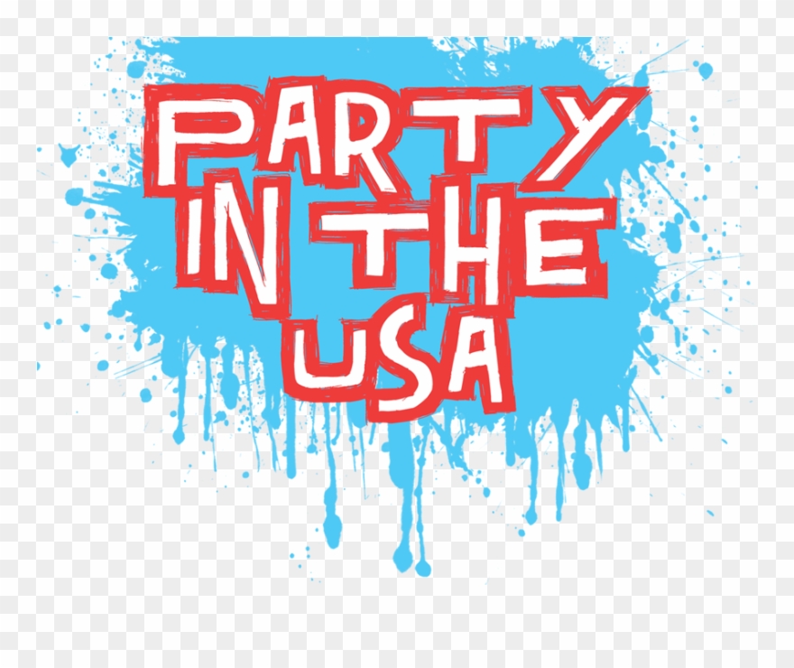 Party In The Clip Art - Party In The Usa - Png Download