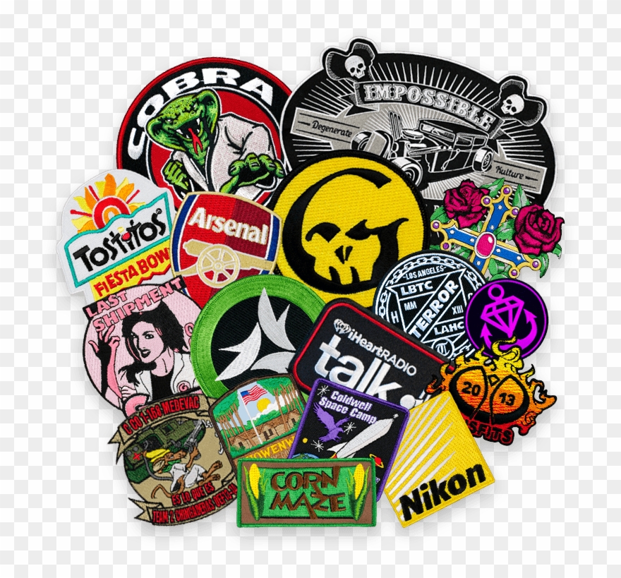Embroidered Patches - Patch Custom Clipart