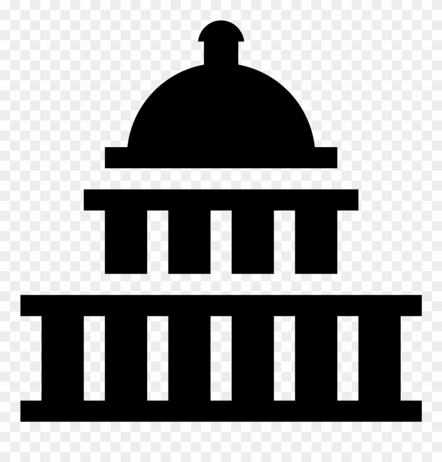 Us Capitol Icon - Capitol Building Icon Vector Clipart