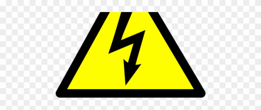 Lightening Clipart Transparent Background - Danger High Voltage Sign Board - Png Download