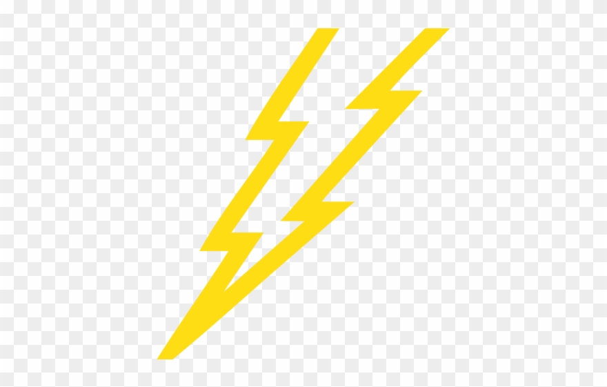 Lightening Clipart Usain Bolt - Lightning Bolt Outline Yellow - Png Download
