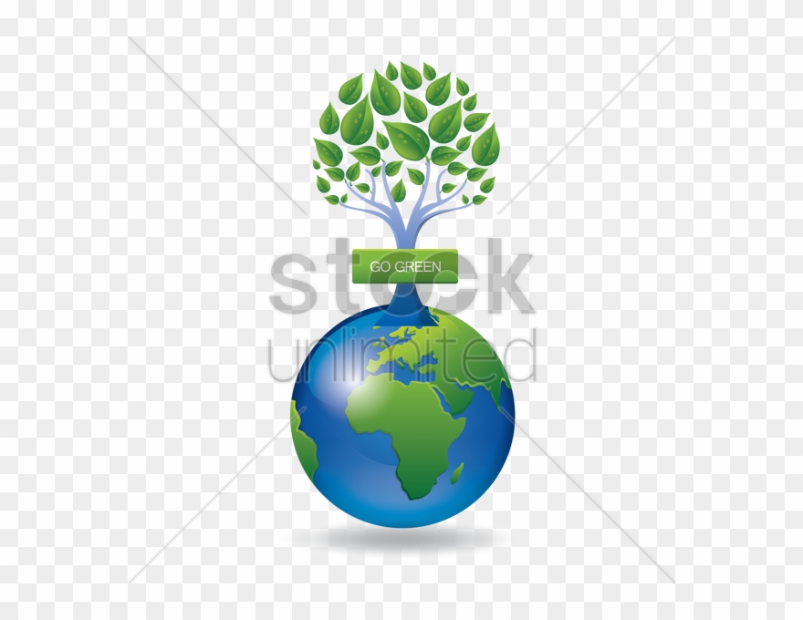 Go Green Globe Clipart Globe Earth Green - Go Green Globe - Png Download