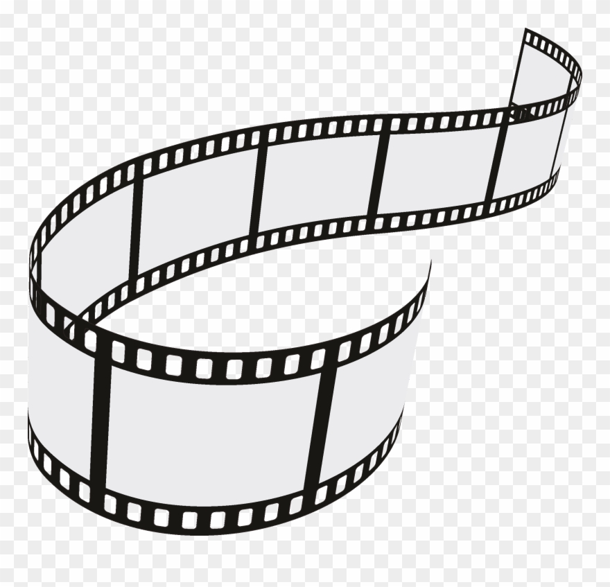 Filmstrip Clipart Motion Picture Film - Vector Transparent Film Strip - Png Download