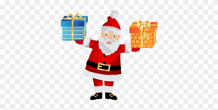 Black Santa Messages Sticker-5 - Cartoon Clipart