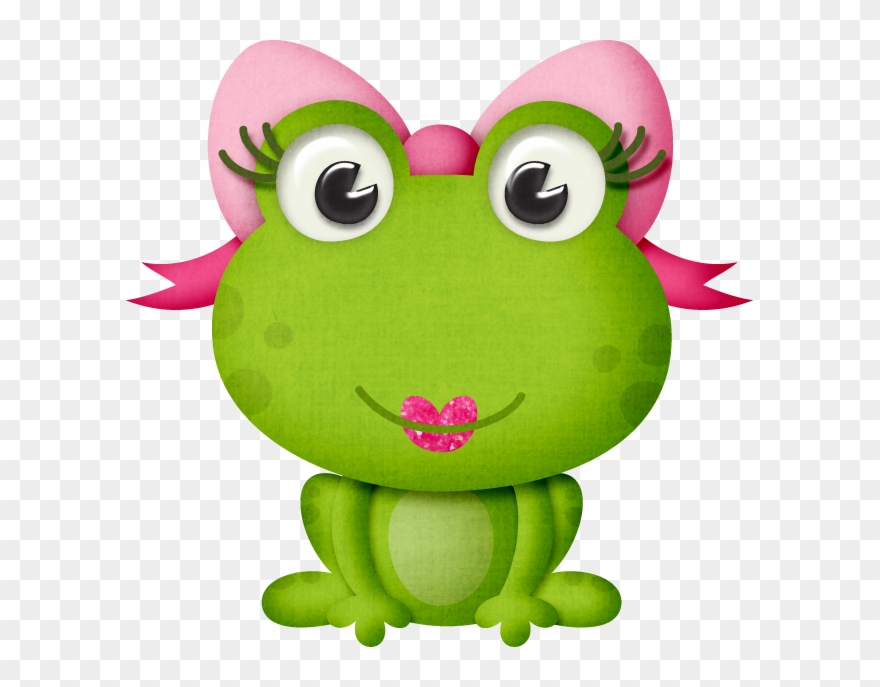 Clipart Frame Frog - Rana De Lisa Frank - Png Download