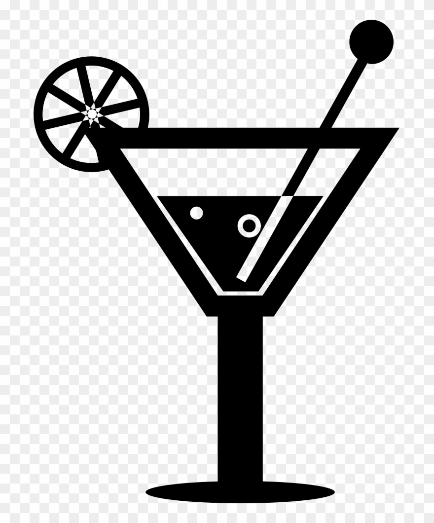 Cocktail On A Glass Comments - Kaunas Red Moon Clipart