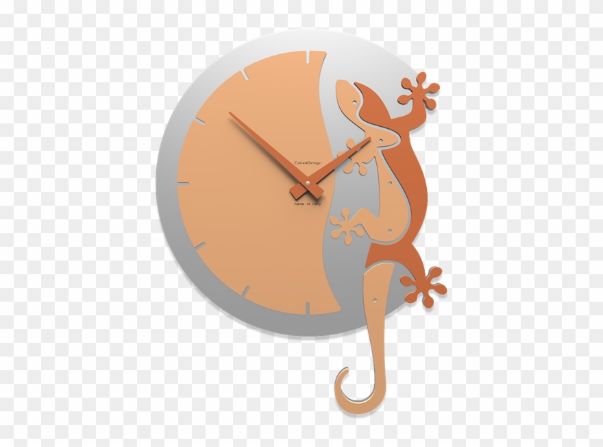 Callea Design Geko Orologio Moderno Da Parete Legno - Designové Hodiny 54-10-2 Calleadesign 59cm (více Barev) Clipart