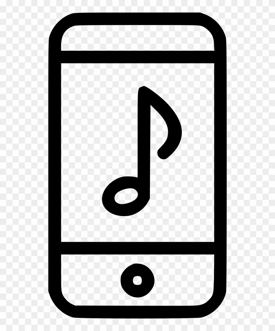 Ipod Clipart Music Note - Mobile Phone - Png Download