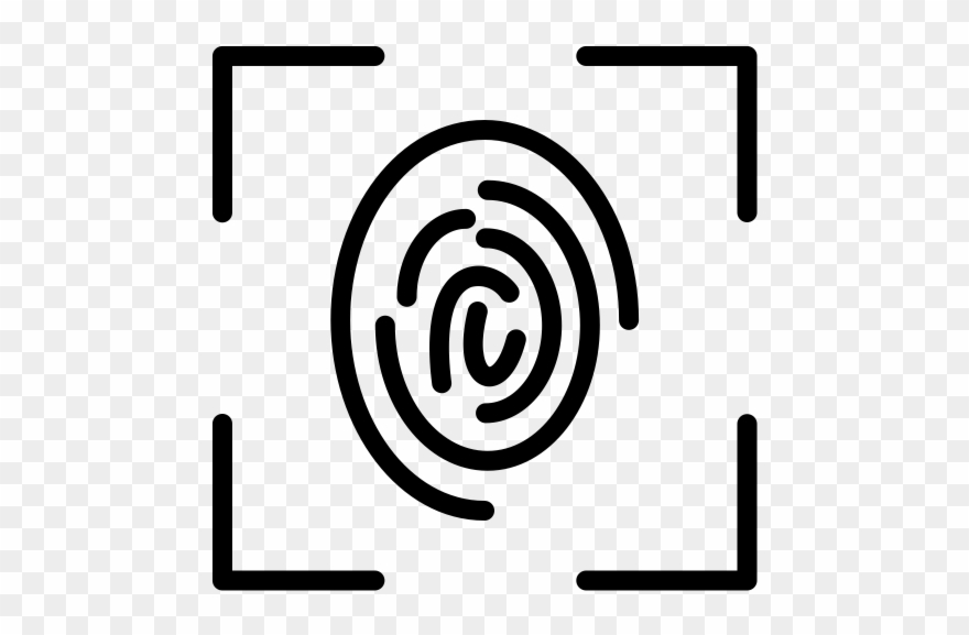 Fingerprint Rubber Stamp - Circle Clipart