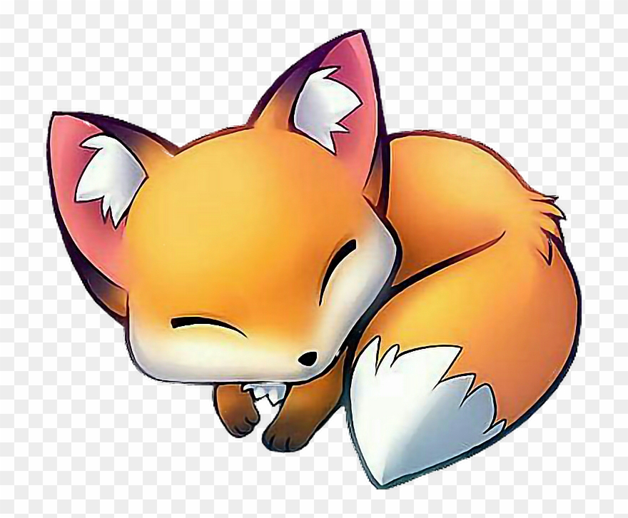 Babyfox Fox Cutefox Sweet Cute Sleep Babyanimal - Renard Manga Clipart