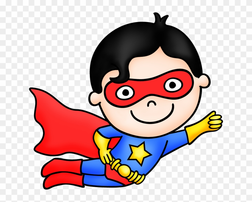 Book Fair Open November - Name Tag Template Super Hero Clipart