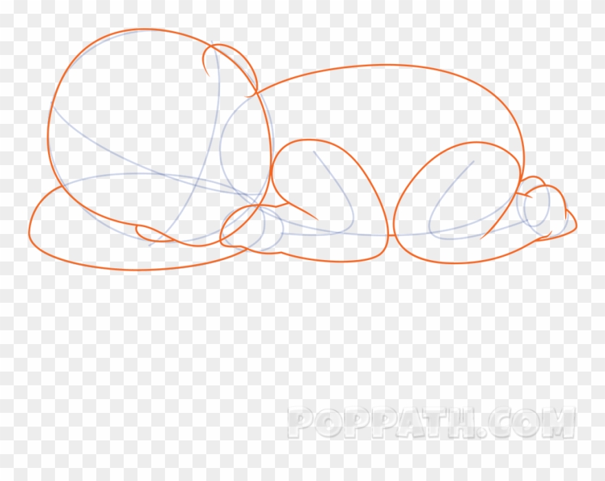 Draw The Ears Of The Baby Paying Attention To Proportion - Drawing Clipart