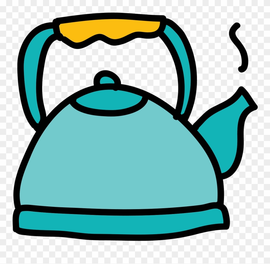This Is A Picture Of A Simple Tea Kettle - กระติก น้ำ ร้อน การ์ตูน Clipart