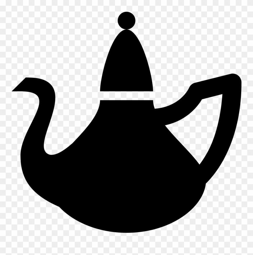 The Kettle Icon Looks Like A Large Bowl With A Narrow - Иконка Чайник Clipart