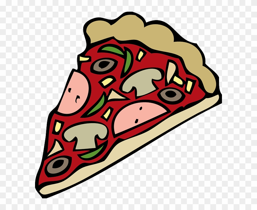 Pizza Clip Soda - Cartoon Pizza Slice - Png Download