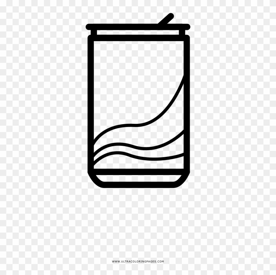 Soda Can Coloring Page - Coloring Book Clipart