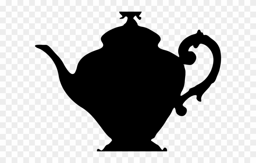 Teapot Clipart Morning Tea - Teapot Silhouette Clip Art - Png Download