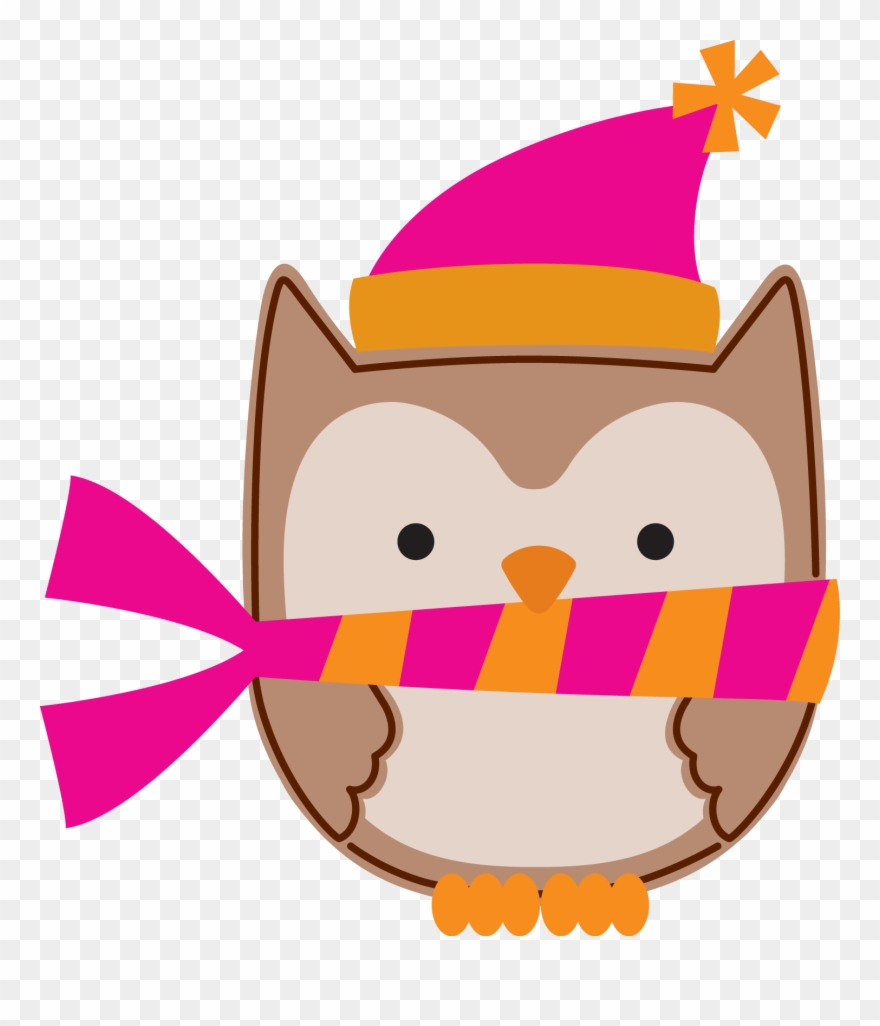 Minus Owl Pics, Winter Clipart, Owl Birthday Parties, - Purple Winter Owl Clipart - Png Download