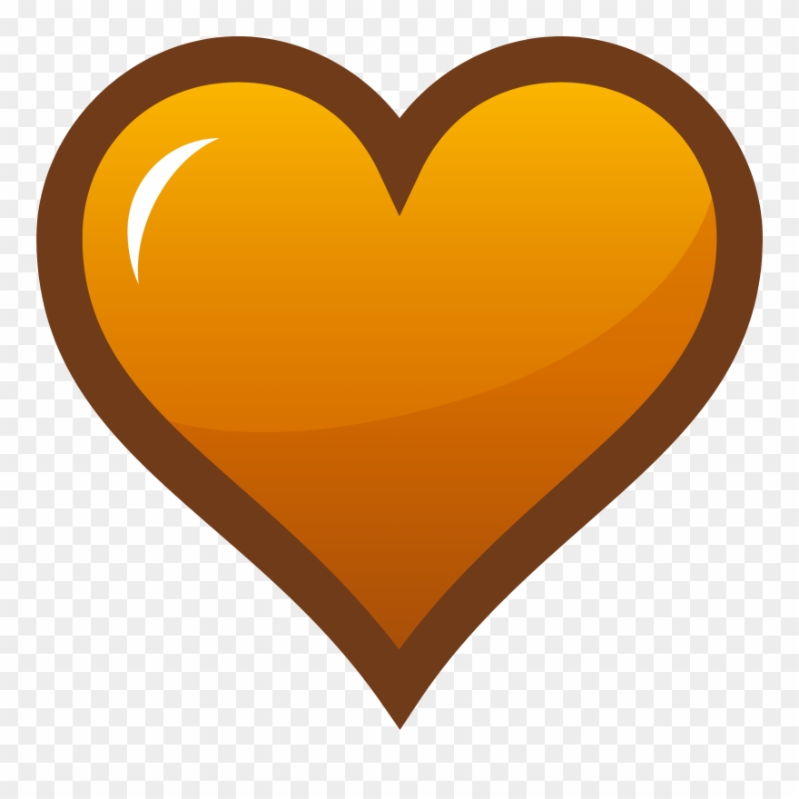 Free Book Cliparts Orange, Download Free Clip Art, - Orange Heart Clip Art - Png Download
