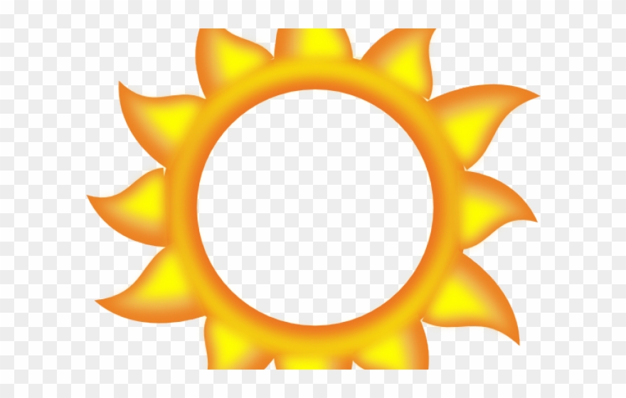 Sun Clipart Cartoon - Sun Rays Cartoon - Png Download